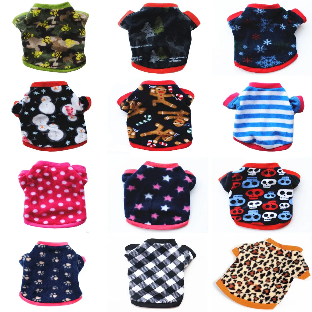 ULTRASOUND PET Dog Coat Jackets Clothes For Dogs Leopard Fleece Star