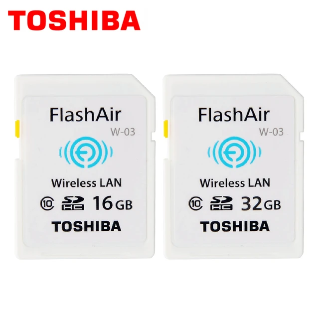 Toshiba Flashair W-03,16gb,32gb,wireless Sd Memory Card,wireless