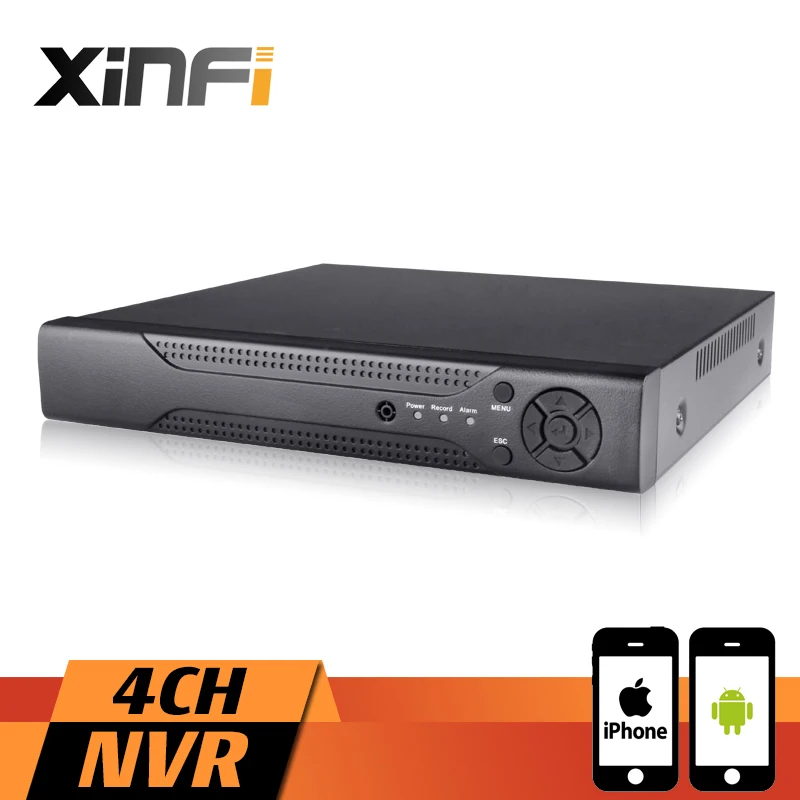 XINFI 4CH 1080 P HDMI NVR 4 канала безопасности рекордер наружного наблюдения 1080 P/960 P/720 P ONVIF 2,0 для IP Камера Системы 1080 P Регистраторы