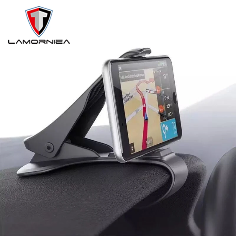 

6.5 inch Dashboard Car Phone Holder Easy Clip Mount Stand Car Phone Holder GPS Display Bracket Classic Black Car Holder Support