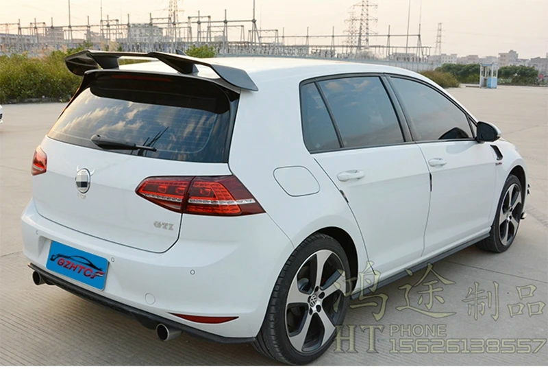 Golf 7 MK7 Revozport Стиль углеродного волокна авто спойлер на крыше автомобиля крыло для Volkswagen VW Golf VII Golf7 GTI R