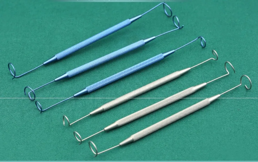 Титановый сплав офтальмологический инструмент для хирургии хвостовой зонд микроскопия игла инструменты высокого качества