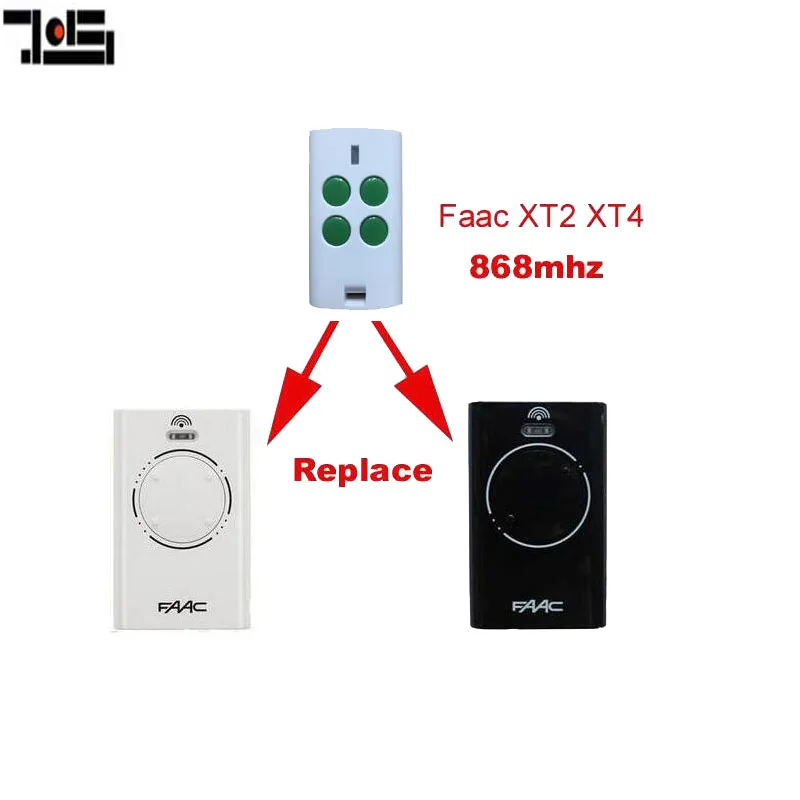 

For FAAC XT2 XT4 868 SLH LR replacement garage door remote control 868MHZ