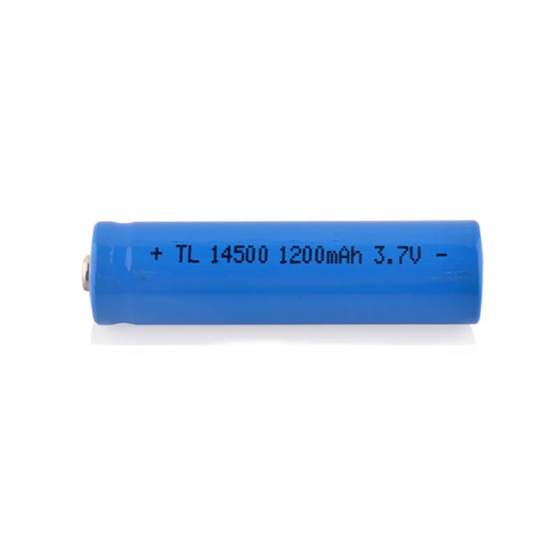 

GTF 14500 1200mah 3.7 V lithium ion rechargeable batteries and LED flashlight
