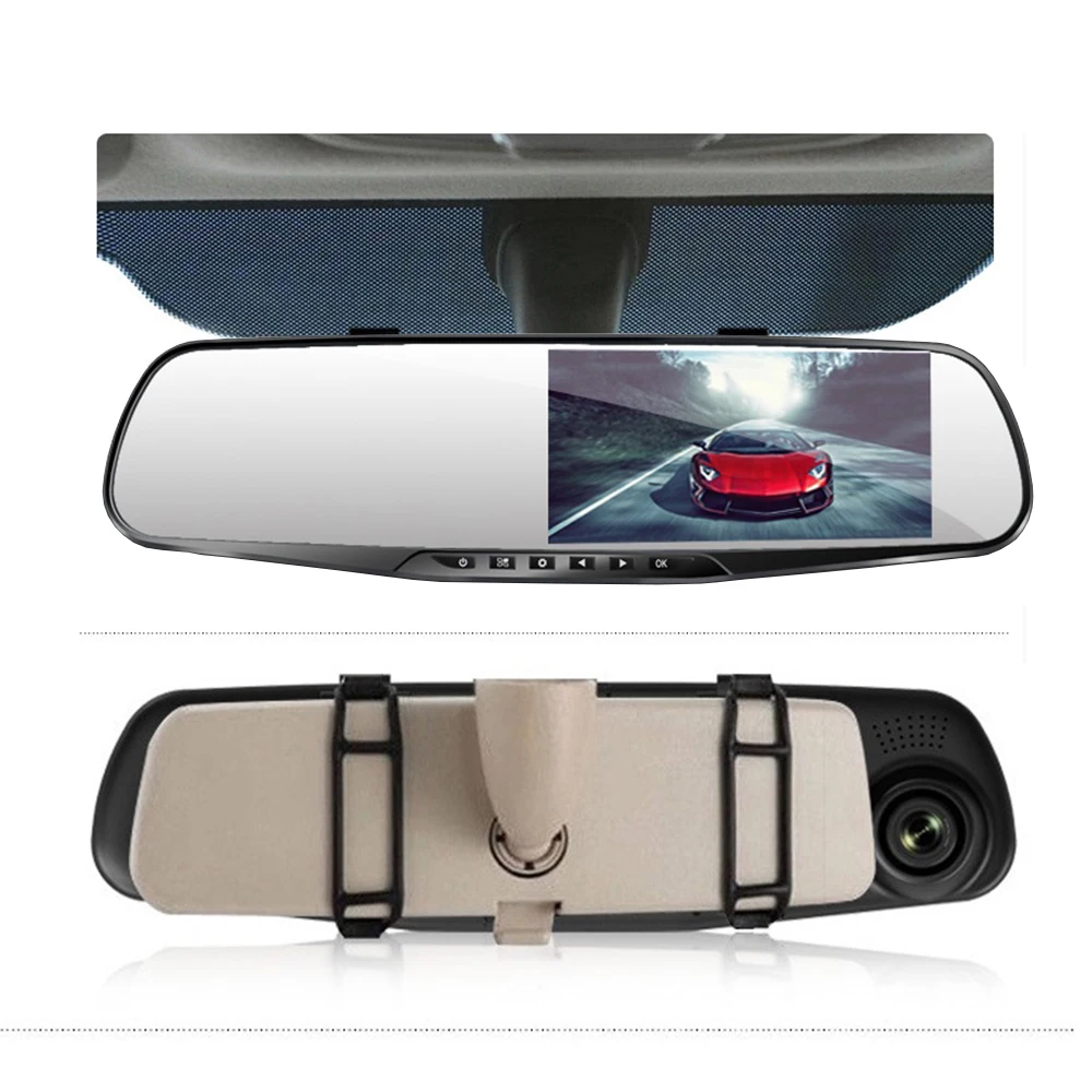 Автомобильный видеорегистратор HD Smart Dash Camera зеркало заднего вида с цифровым