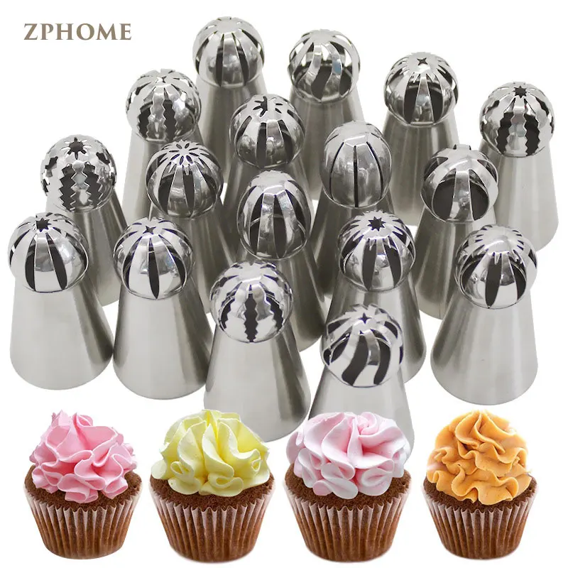 

Stainless steel dessert mouth tool One-piece spherical cake decorating tool Baking tool ice cream tool