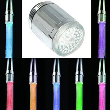 

LED Colorful color Faucet Light Tap Nozzle Temperature control Faucet Aerator Water Saving Kitchen Bathroom Accessories