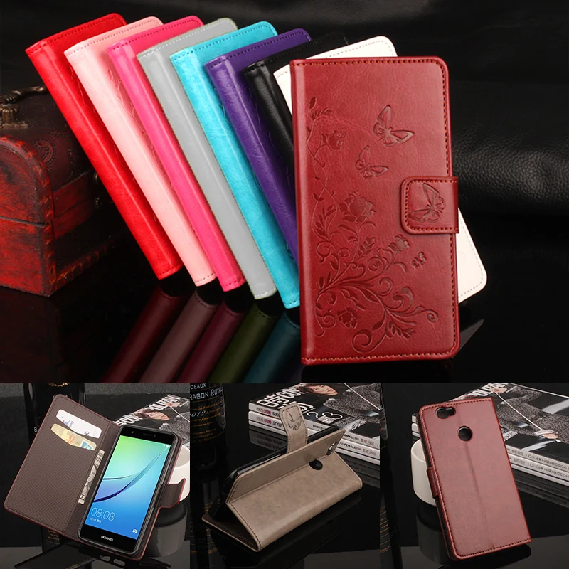 

Brand Luxury Wallet Leather Case for Huawei Nova Flip Stand 3D Fashion Flower Card Bag Cover Coque