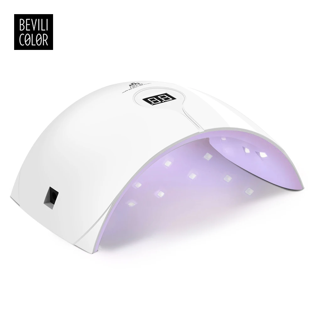 

BEVILI COLOR 36W UV Led Nail Lamp SUN 9c 9s Generation Smart Nail Dryer For All Gel Button Profession Perfect Thumb Solution