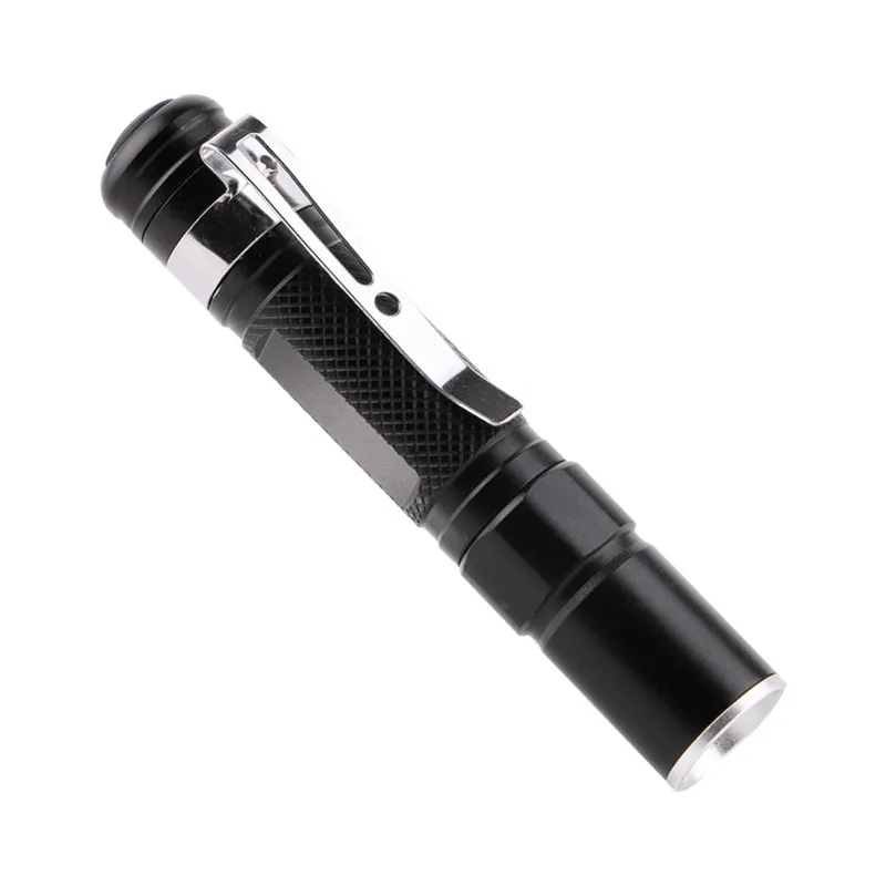 Портативный мини-светильник-ручка CREE Q5 2000LM светодиодный светильник-вспышка Карманный светильник водонепроницаемый инструмент для выживания на открытом воздухе мощный светодиодный светильник для охоты