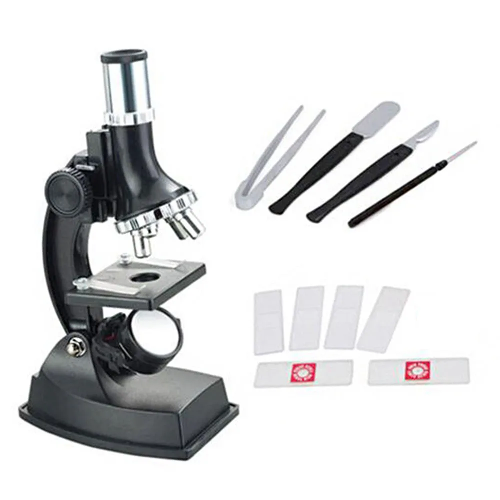 Microscope for Kids Science Kit Beginner's Microscope Kit 900X Magnification Kids Science Toy