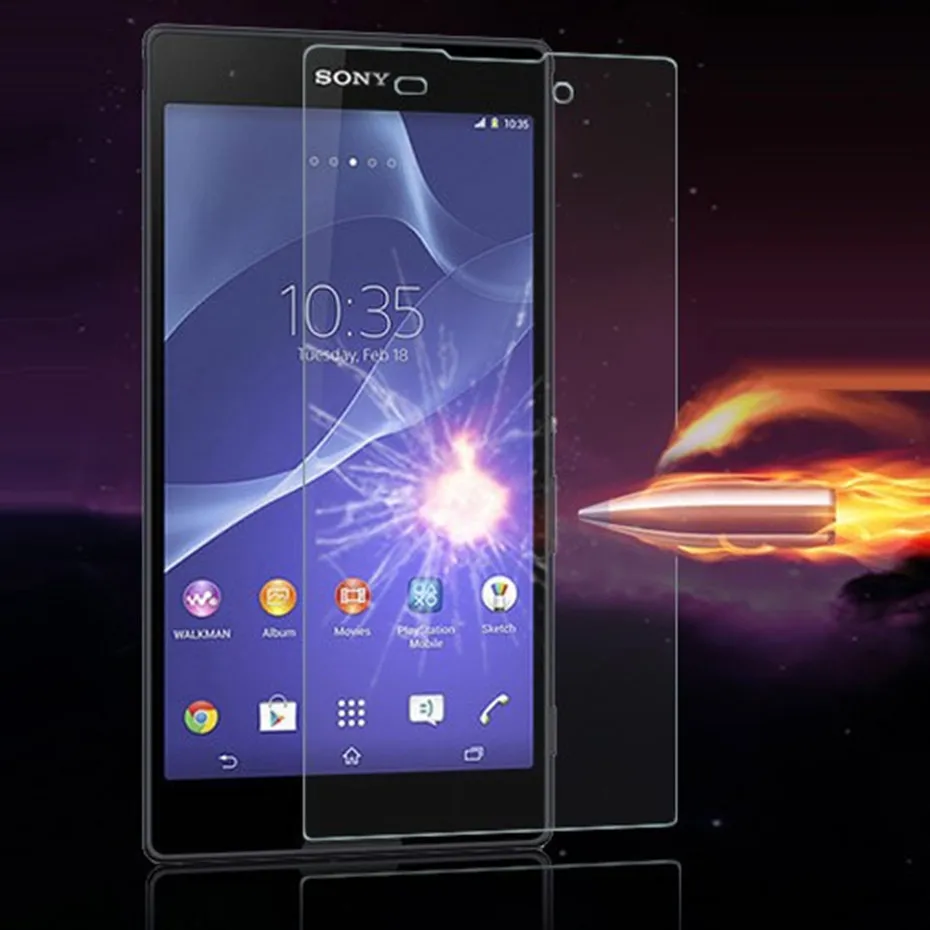 Ультратонкое защитное стекло 9H для Sony Xperia Z Z1 Z2 Z3 Z4 Z5 premium закаленное экрана SonyC3 C4 C5