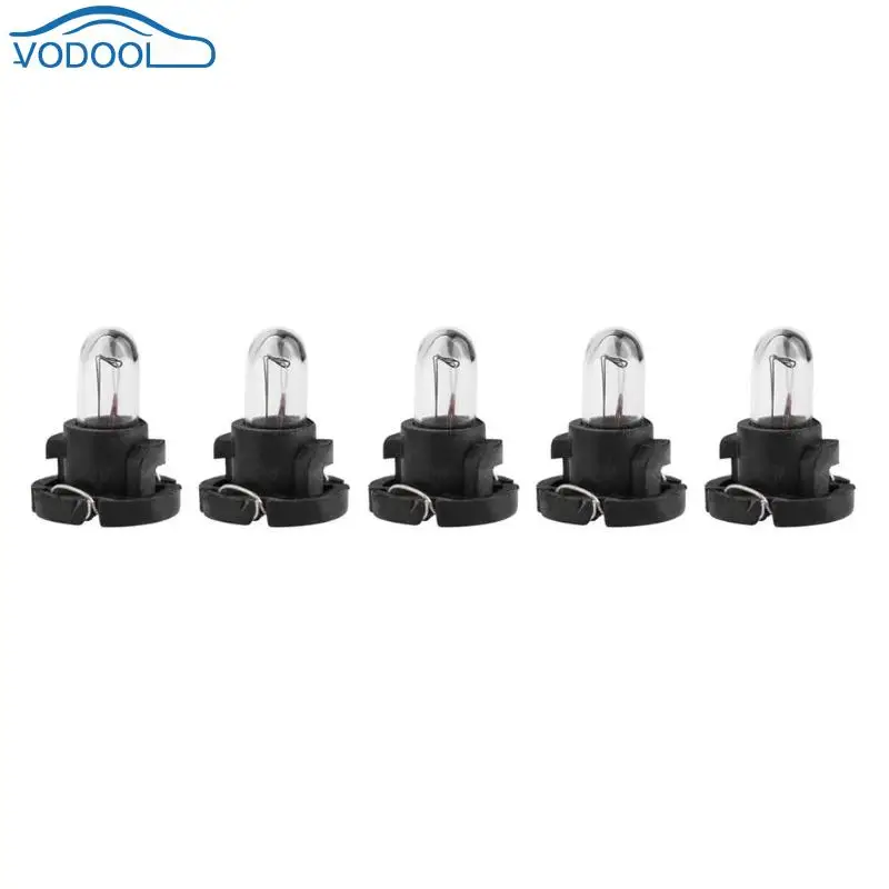 Лампы VODOOL для приборной панели автомобиля 5 шт. T4 12 В Mazda Mitsubishi Audi Honda Toyota