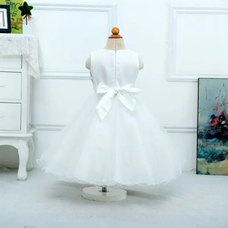 Weonedream дети платья для девочек свадьба выпускной бантом платье принцессы марли детей цветок девочка платье