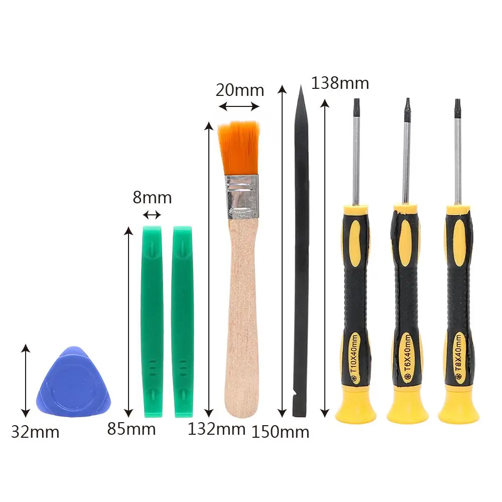 DIYWORK 8 шт./компл. отвертка Torx T8 T6 T10 H35 инструментов Съемник элементов набор инструментов для ремонта отвертка инструменты для открытия Набор для Xbox One Xbox 360 PS3 PS4