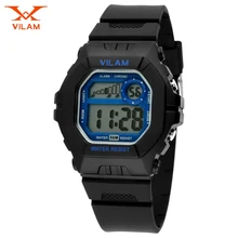 VILAM LED Digital Watches Women Sports Watches Cartoon Watch for Girls boys PU Strap Children’s LED Wristwatches Reloj