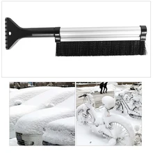 Portatile Allungabile Telescopica Pennello Neve Pala Ghiaccio Raschietto 42-60 CM Per Auto Moto Camion Accessori Auto
