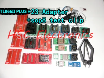 

newest TL866II programmer +23 adapters+sop8 test clip SUPPORT 15000 CHIPS