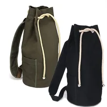 Большой Вместительный мужской рюкзак на шнурке, Брезентовая сумка-мешок, унисекс модные лаконичные сумки
