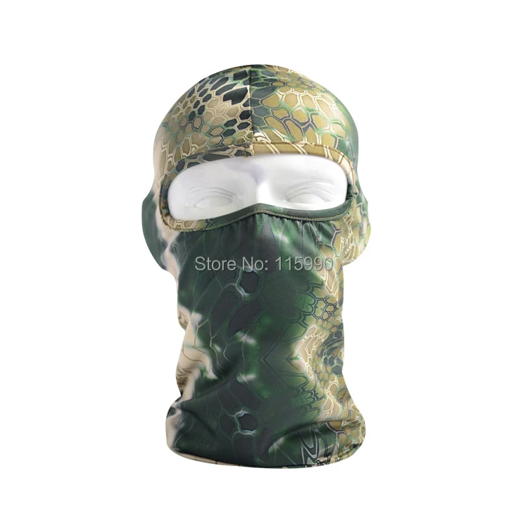 Camo Lycra Balaclava / tactical battle Snake headgear / Summer ...