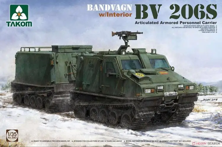TAKOM 2083 1/35 весы BV 206S BANDVAGN w/внутренняя пластиковая модель строительный комплект |