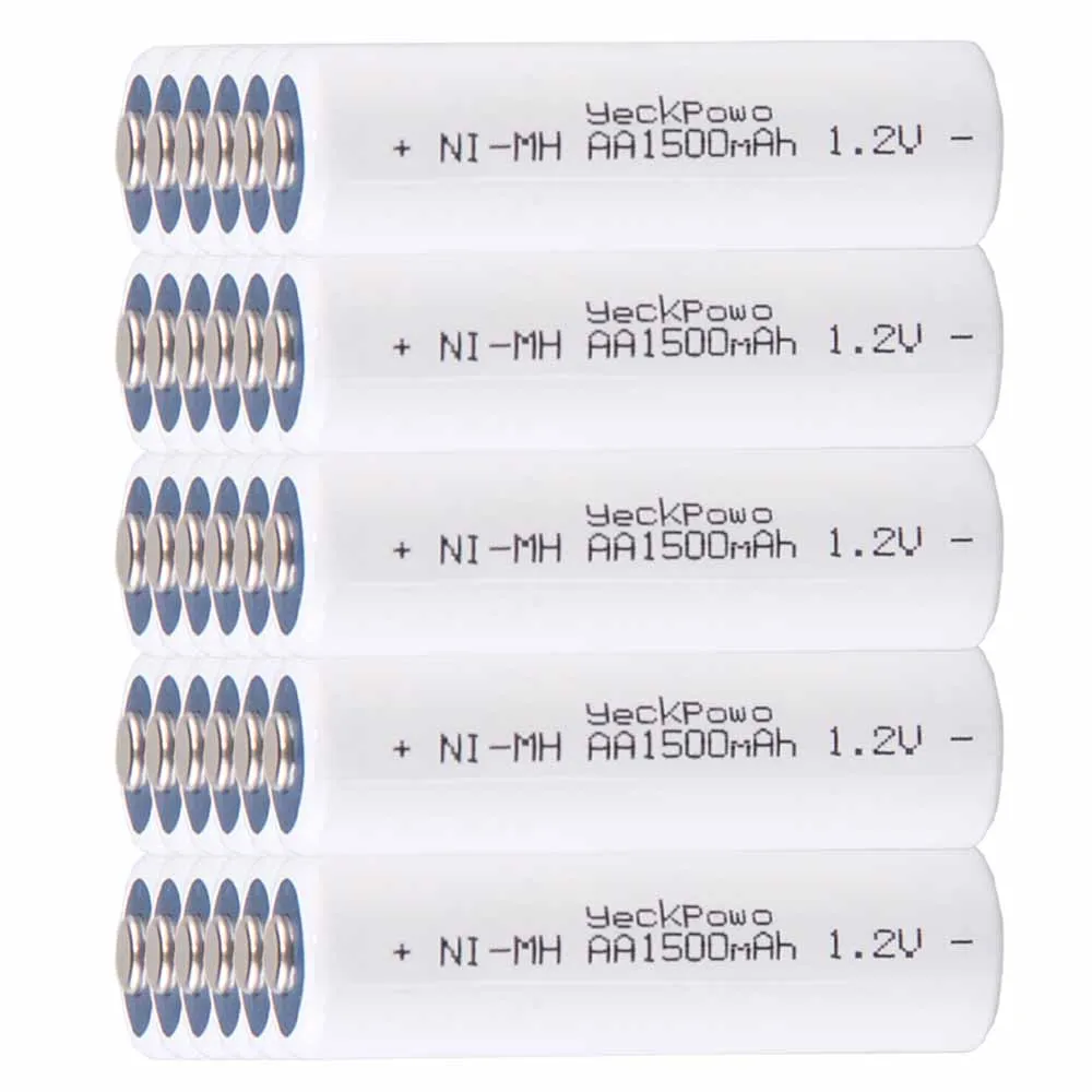 Lowest price 30 piece AA battery 1.2v batteries rechargeable 1500mAh