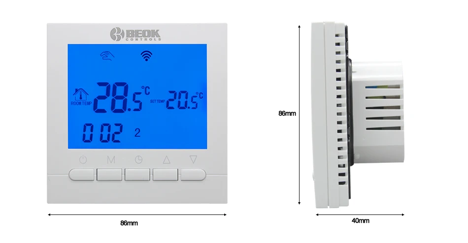 3 шт. синий комнатный термостат для газового котла умное приложение дистанционное управление wifi терморегулятор котел контроль температуры нагрева s