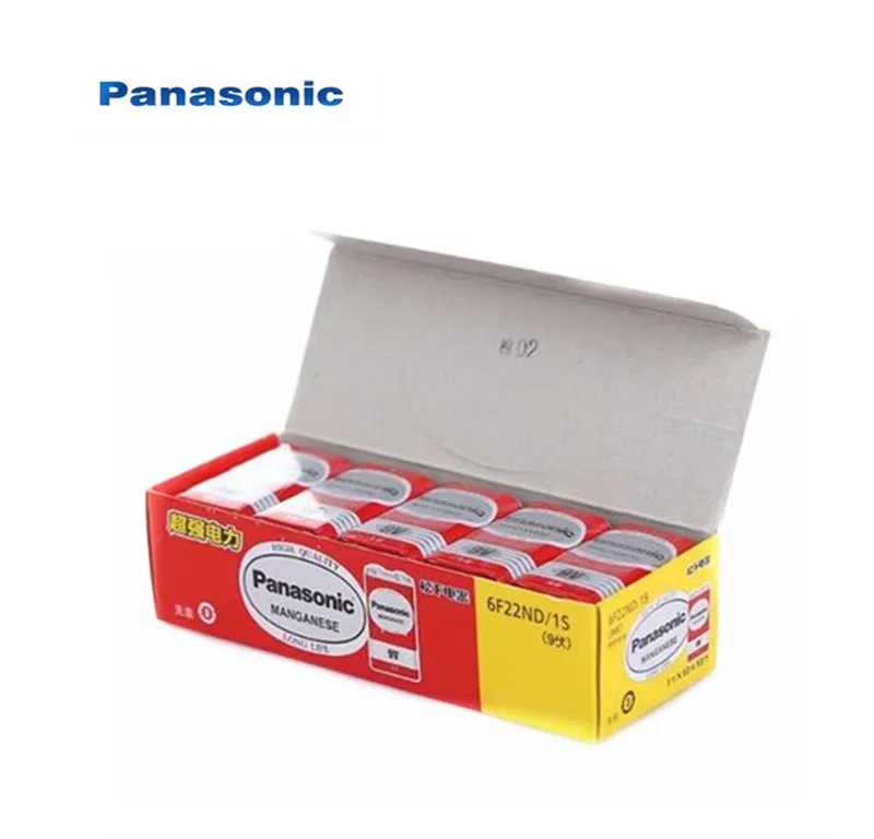 10 шт. Panasonic Greencell типа PP3 6F22 6LR61 MN1604 9V Блок Heavy Duty сотовый Батарея