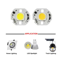 AC220V УДАРА светодиодный источник света 10 W 12 W 15 W Smart микросхема светодиодный 45 мм круглый шарик чип для DIY прожектор нет необходимости