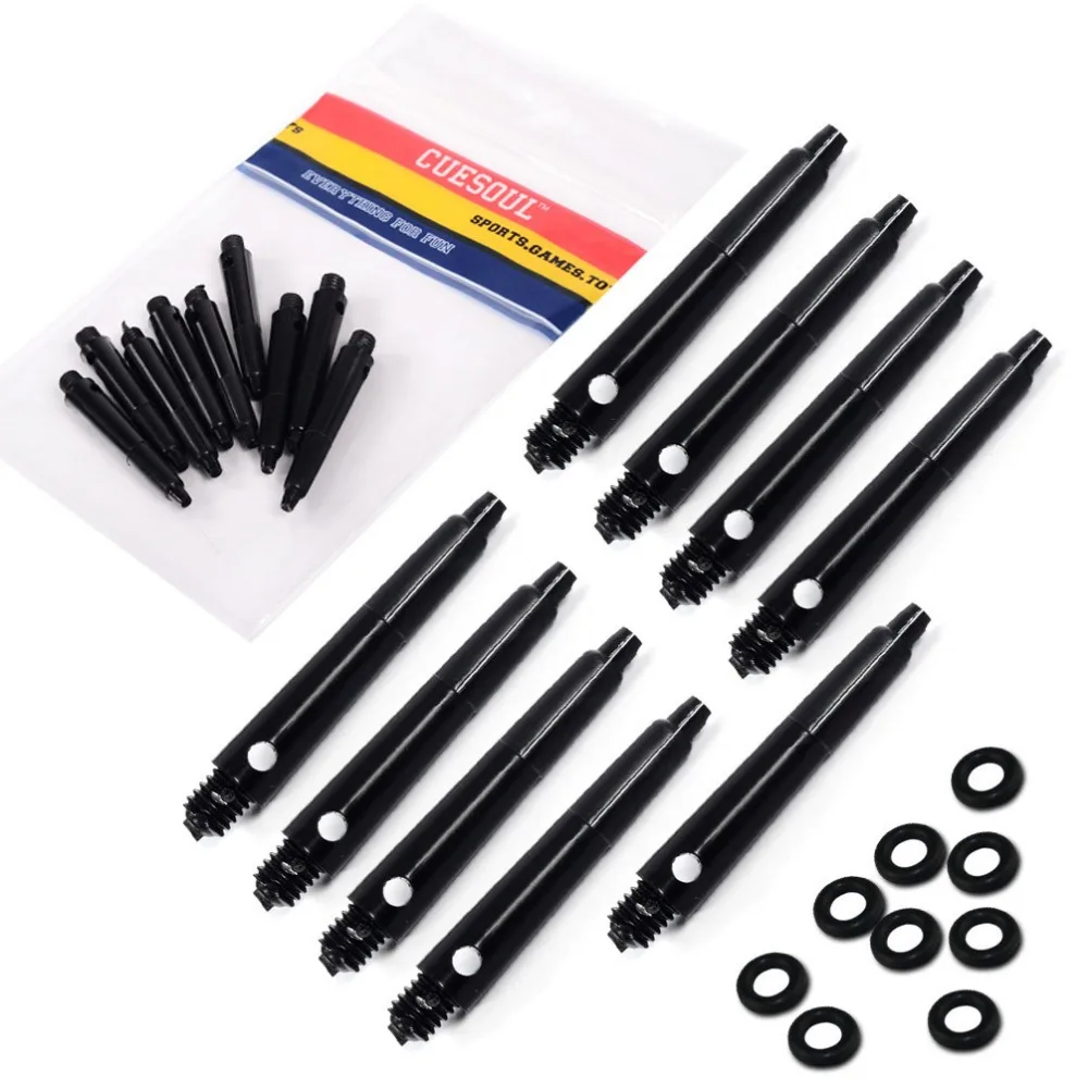 

Simple Style 9PCS/Set Nylon Dart Shafts On Sale, Top Quality, 36mm, 2BA, Grove Style, All Black Color, Free Shipping