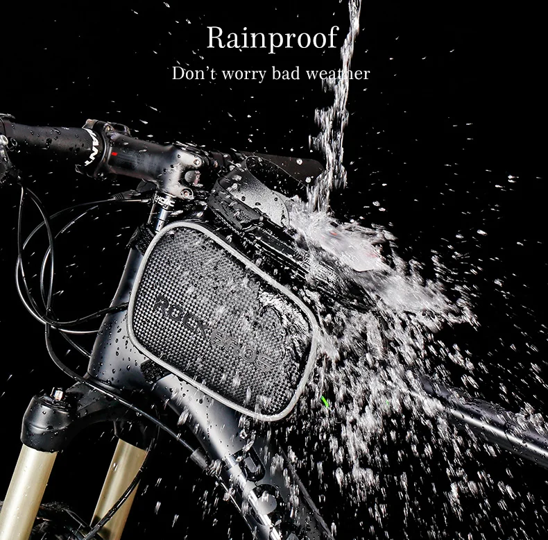 ROCKBROS велосипедная сумка непромокаемая Съемная многофункциональная велосипедная сумка для телефона с сенсорным экраном рамка верхней трубки велосипедная сумка Аксессуары для велосипеда