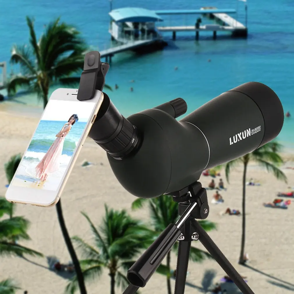 20-60x60/25-75x70 الإكتشاف نطاق التكبير أحادي تلسكوب مناظير HD في الهواء الطلق الصيد السفر للماء الأخضر تلسكوب فيلم