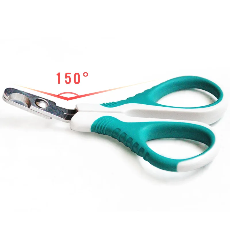 Pet Stainless Steel Nailclippers Angle Head Grooming Dog Cat Nail Scissors Antiskid Handle Puppy Kitten Claw Cutter Trimmer