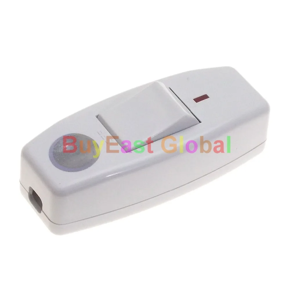 (5 PCS) Inline On/Off Switch Floor Light Bed Table Lamp Push Button