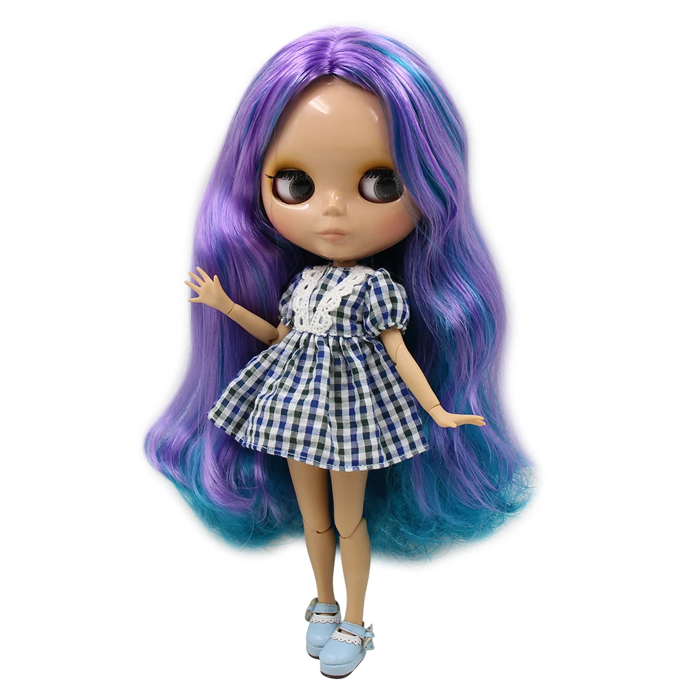 Кукла ICY DBS Blyth 280BL4302/7216 фиолетовая микс Cyan волосы сустав тела с большой грудью