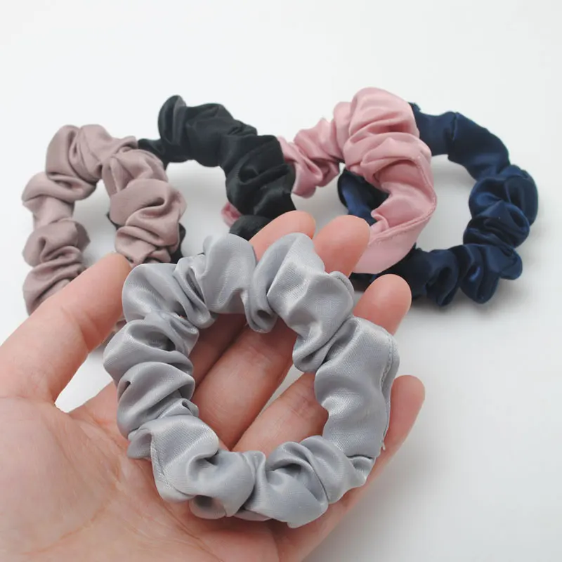 

1 Piece Hair Scrunchies New Women Solid Elastic Hair Bands Elasticity Hair Tie Gift Gum Accessories