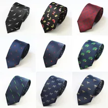 1 шт. мужской галстук креативная Мода Мультфильм геометрический узор воротничок унисекс классический минималистский дикий джентльмен стиль бизнес белый галстук