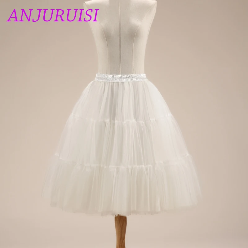 ANJURUISI Элегантный Кот тюль короткая юбка нижняя для свадебное платье Свадебные платья настоящая фотография юбка-пачка для танца