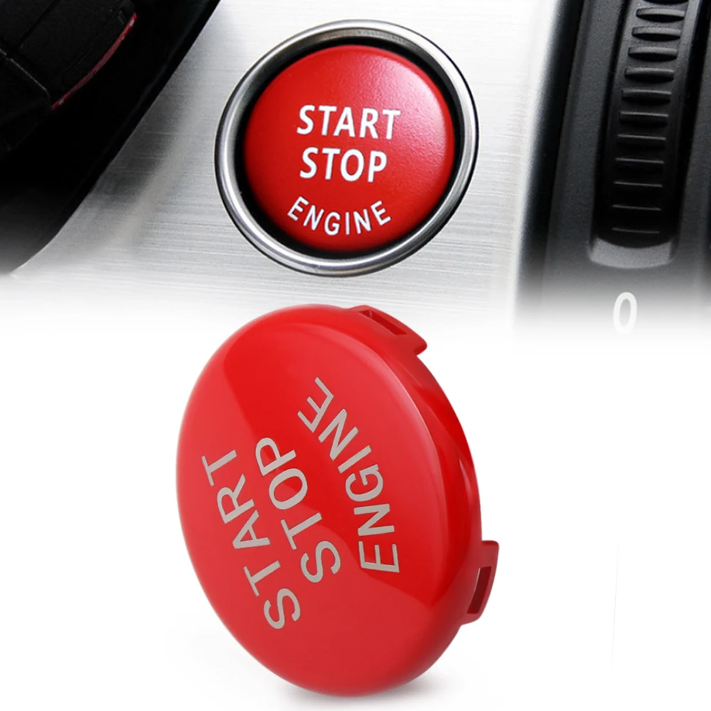 

Car Engine START Button Replace Cover STOP Switch Accessories Key Decor for BMW X1 X5 E70 X6 E71 Z4 E89 3 5 Series E90 E91 E60