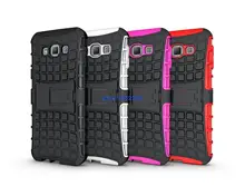 50pcs Shockproof Stand Holder Heavy Duty Armor Rugged Kickstand Hybrid Case For Samsung Galaxy A8 A8000 Phone Cover Cases