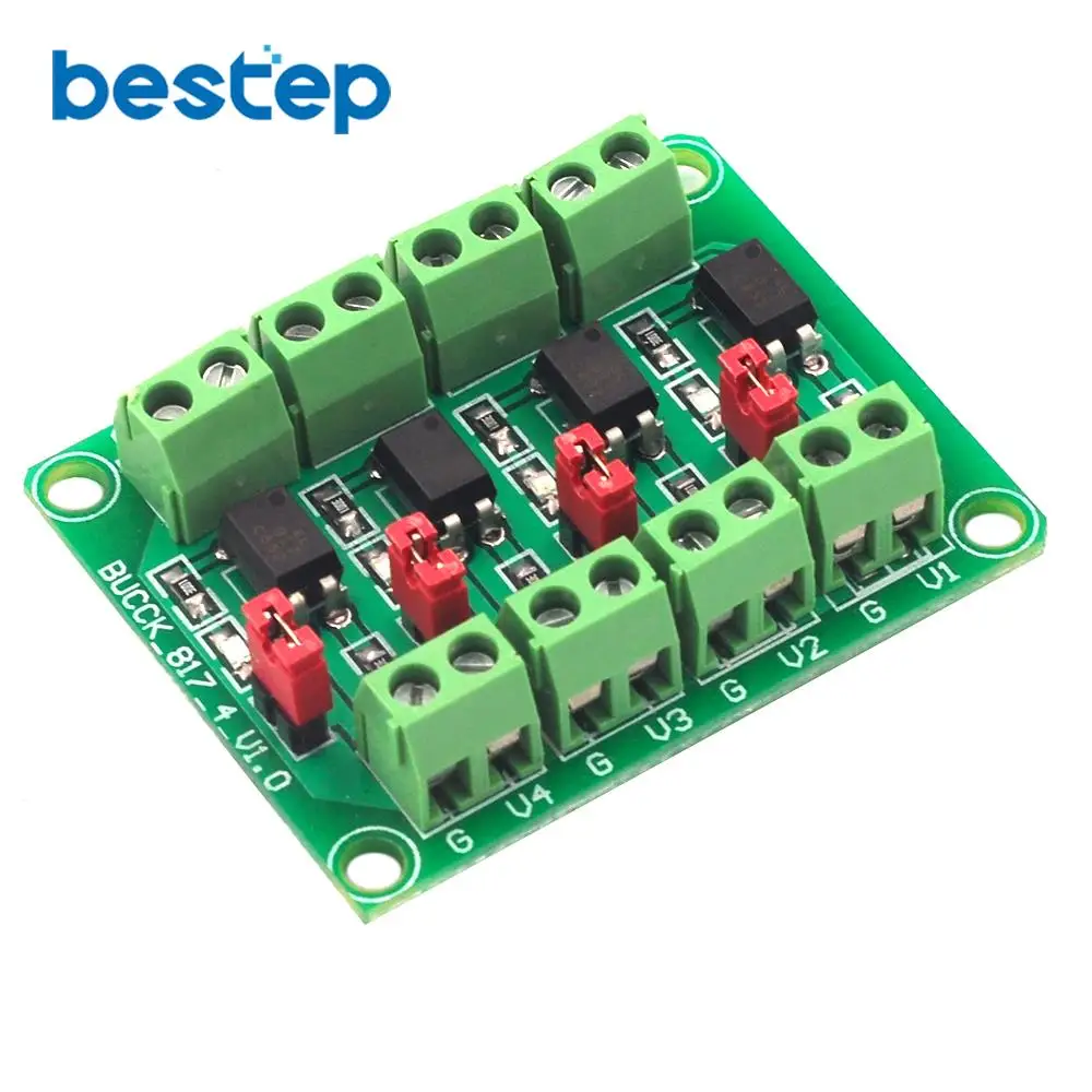 PC817 4 Channel Optocoupler Isolation Board Voltage Converter Adapter