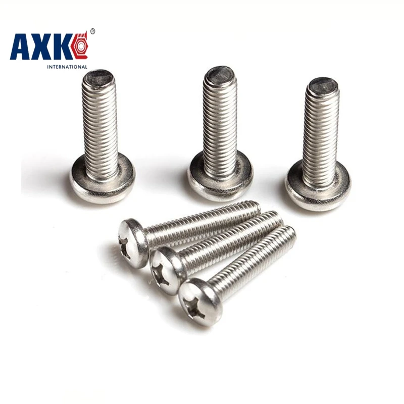

2018 Parafuso Vis 100pcs M2 M2.5 M3 M4 Iso7045 Din7985 Gb818 304 Stainless Steel Cross Recessed Pan Head Screws Phillips Axk73