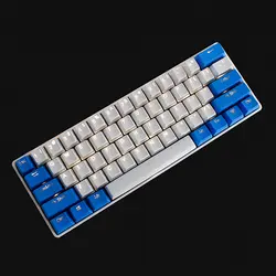 Колпачки для ключей с подсветкой gh60 poker oem profile rainbow Doubleshot PBT Clear shine-through legends высокого качества PBT