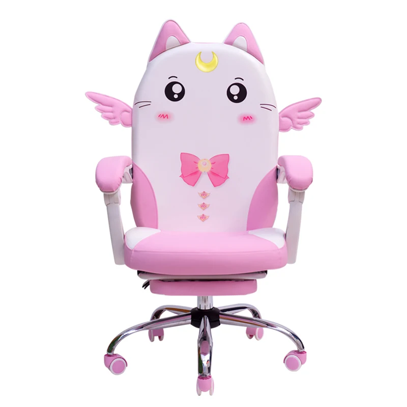 

European Pink Colour Lovely Main Sowing Household Dormitory Modern Concise Student Direct Seeding Game Chair
