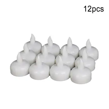 

12pcs Sensor Floating Candles Light LED Fish Tank Light Aquarium Light Waterproof Electronic Candle Light with CR2032 battery