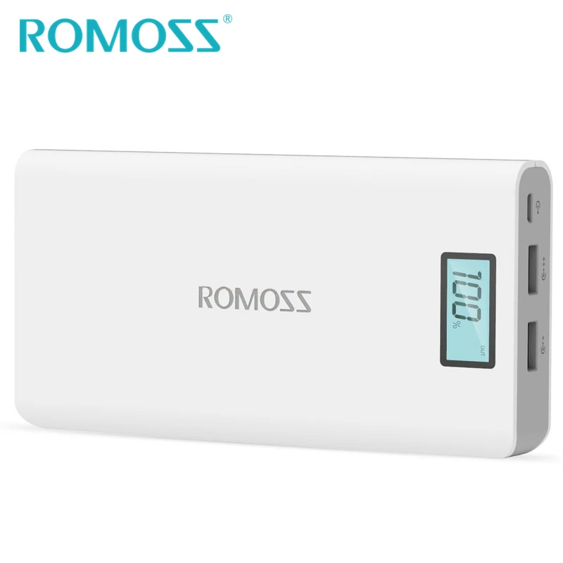 bilder für Neue Ursprüngliche ROMOSS 20000 mAh Energienbank Gefühl 6 Plus Externe Akku Power Backup Power Dual USB für Samsung & iPhone bilder für Neue Ursprüngliche ROMOSS 20000 mAh Energienbank Gefühl 6 Plus Externe Akku Power Backup Power Dual USB für Samsung & iPhone