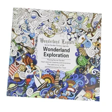 1 шт. 24 страницы цветок Мандала книжка-раскраска для детей и взрослых снятие стресса время убить граффити живопись Рисование художественная книга