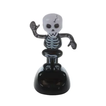 

Solar Power Dancing Figure Gruesome Skeleton,Novelty Desk Car Toy Ornament