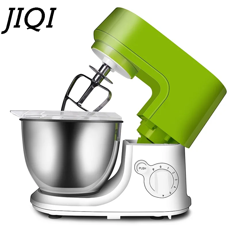 JIQI Многофункциональные кухонные миксеры 4л Электрический миксер поварская машина бытовая выпечка кухонная плита тесто для замеса взбивания яиц