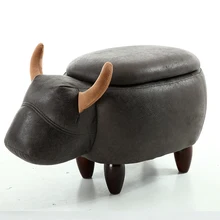 Модный диван-табурет креативный устойчивый деревянный стул индивидуальный дизайнерский детский стул для сидения обувь в виде животных табурет для хранения